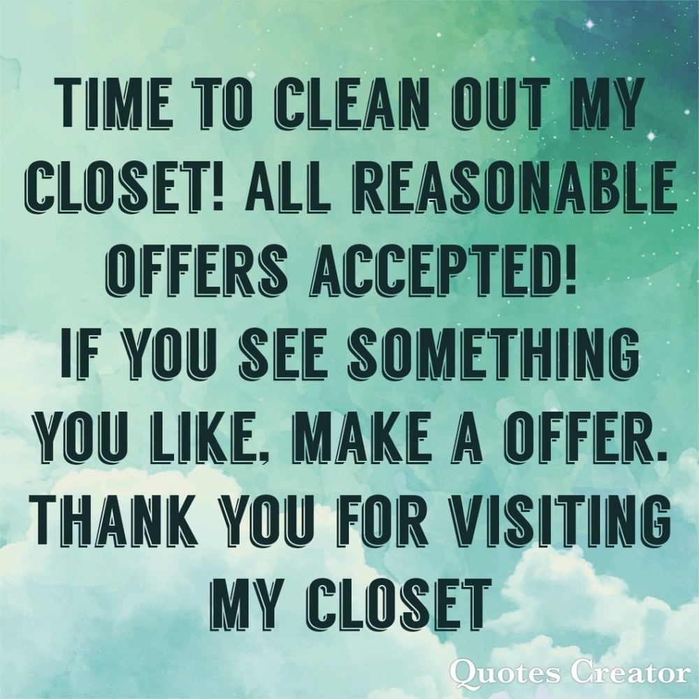 Closet cleanout time